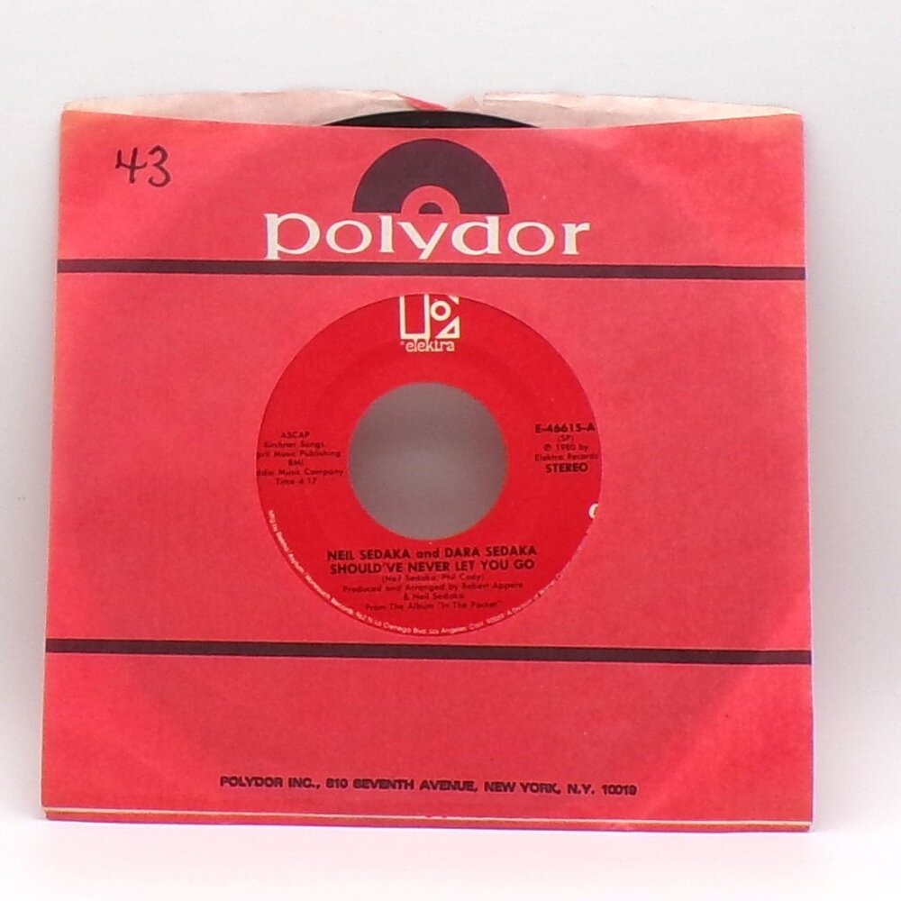 Should Have Never Let You Go/You're So Good For Me by Neil Sedaka 45